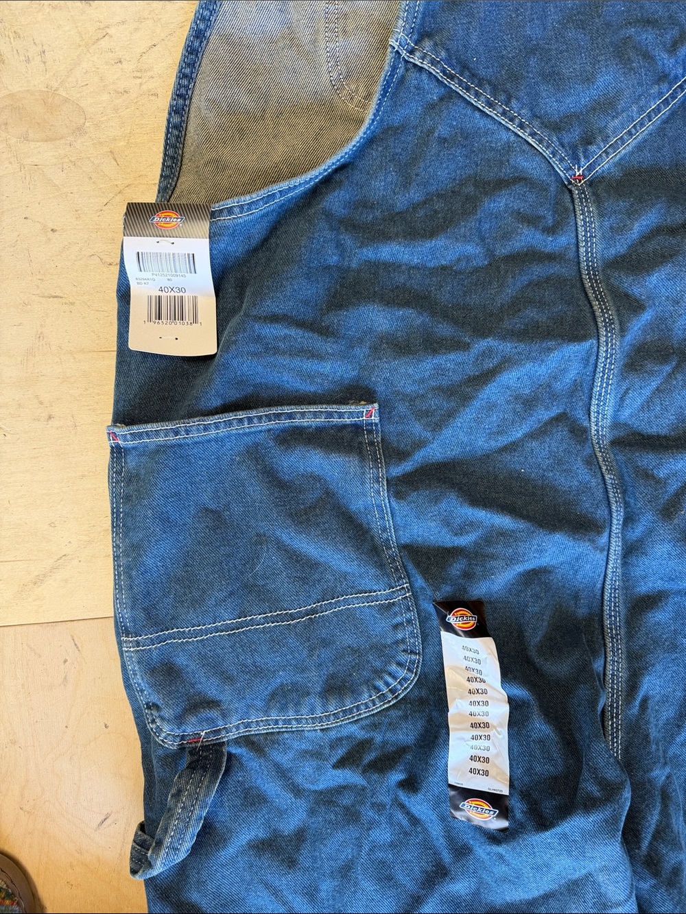 Dickies NWT 40x30 overalls denim men - Picture 6 of 6